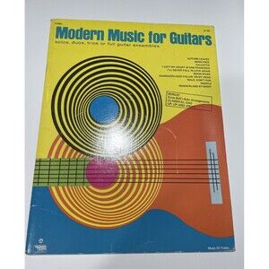 Modern Music For Guitars Sheet Music Song Book Ernie Ball Solos Duo Vintage